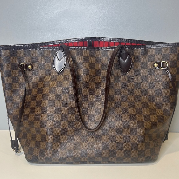 Louis Vuitton Neverfull MM Damier Red Interior - Picture 1 of 5